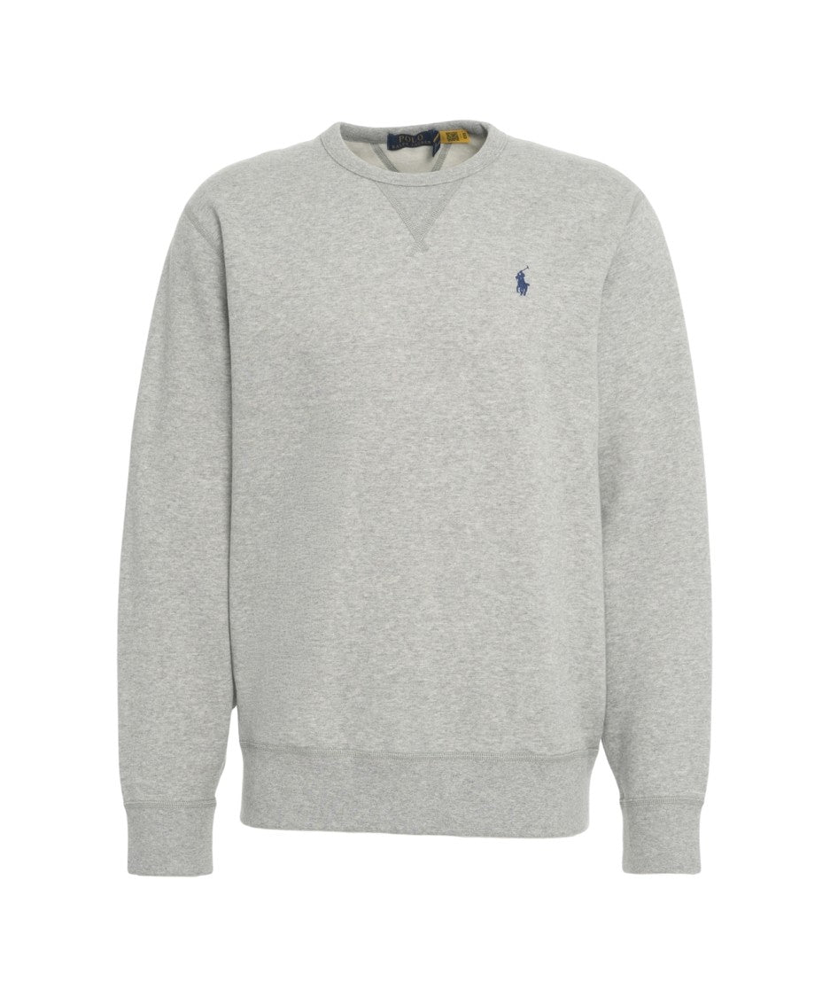 Polo Ralph Lauren Heathered Grey Crew Neck Sweatshirt