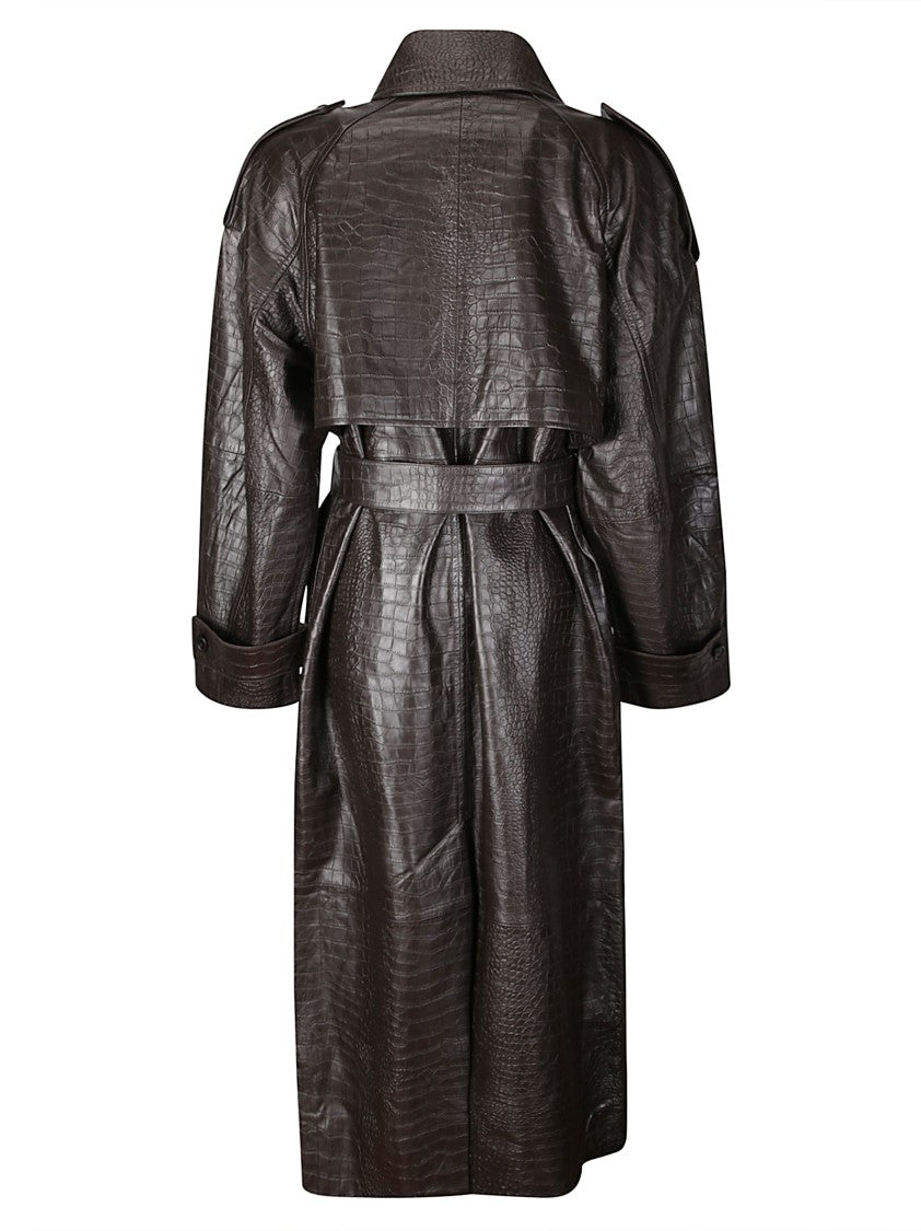 Róhe Leather Croco Coat