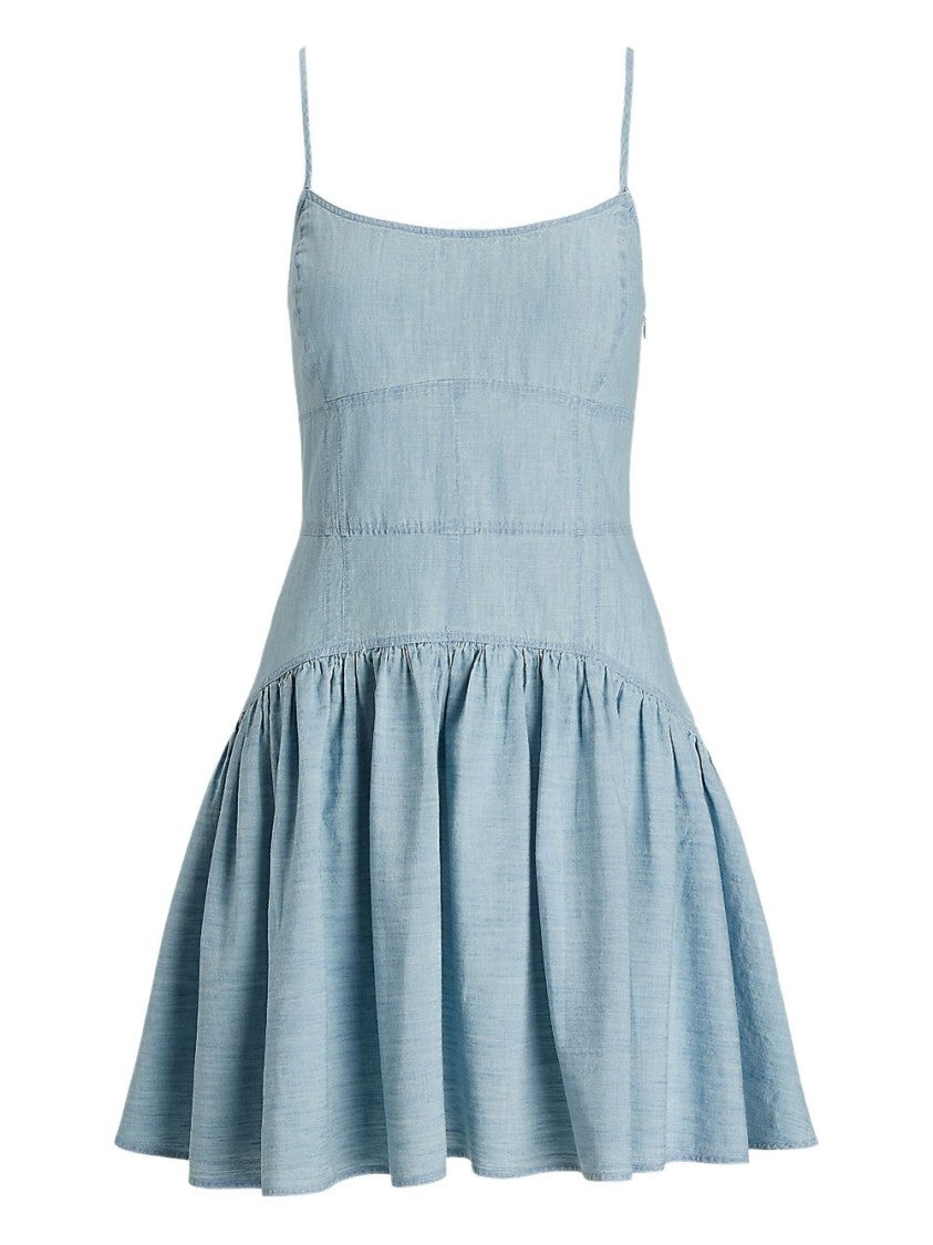 Polo Ralph Lauren Fitted Bodice Mini Dress