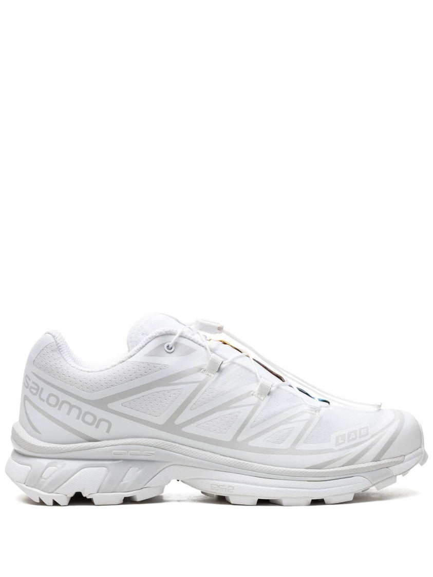 Salomon White Xt6 Sneaker With Eva Cushioning