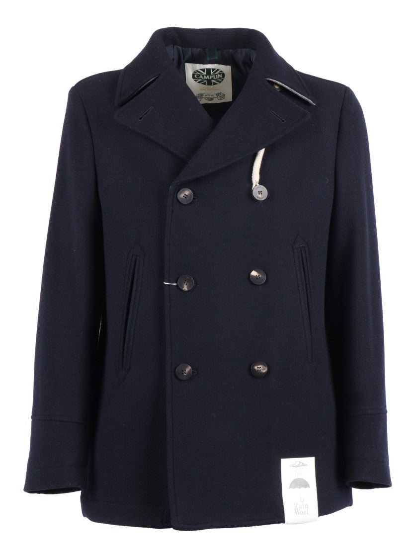 Camplin Island - S Double-Breasted Wool Coat