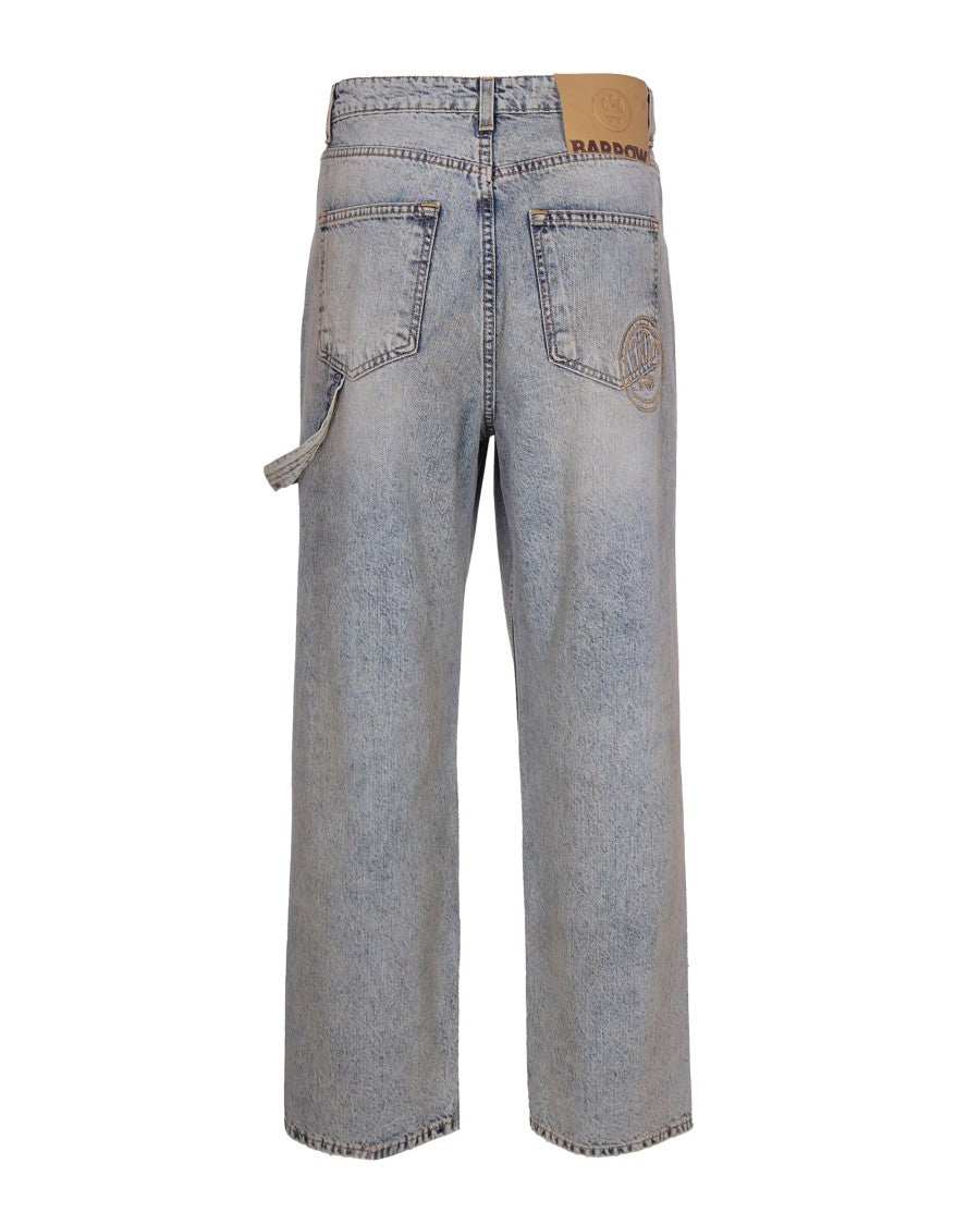 Barrow Relaxed-Fit Denim Jeans With Embroidered Paw Print