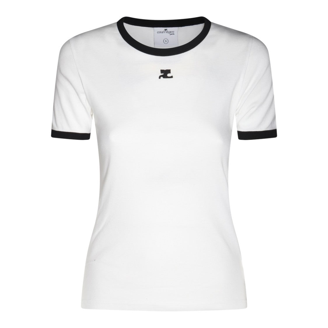 Courrèges White Cotton T-Shirt