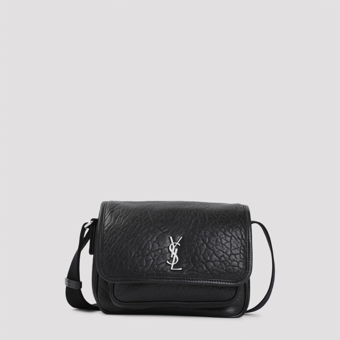 Saint Laurent Black Leather Niki S Messanger Bag