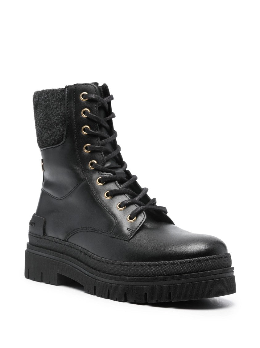 Tommy Hilfiger Feminine Felt Lace Up Bootie