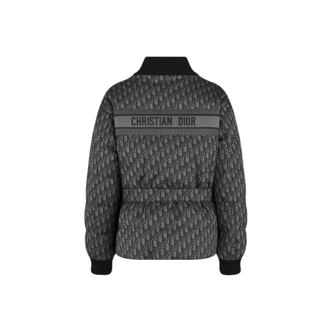Christian Dior Quilted Jacket With Monogram Pattern And Shawl Collar
