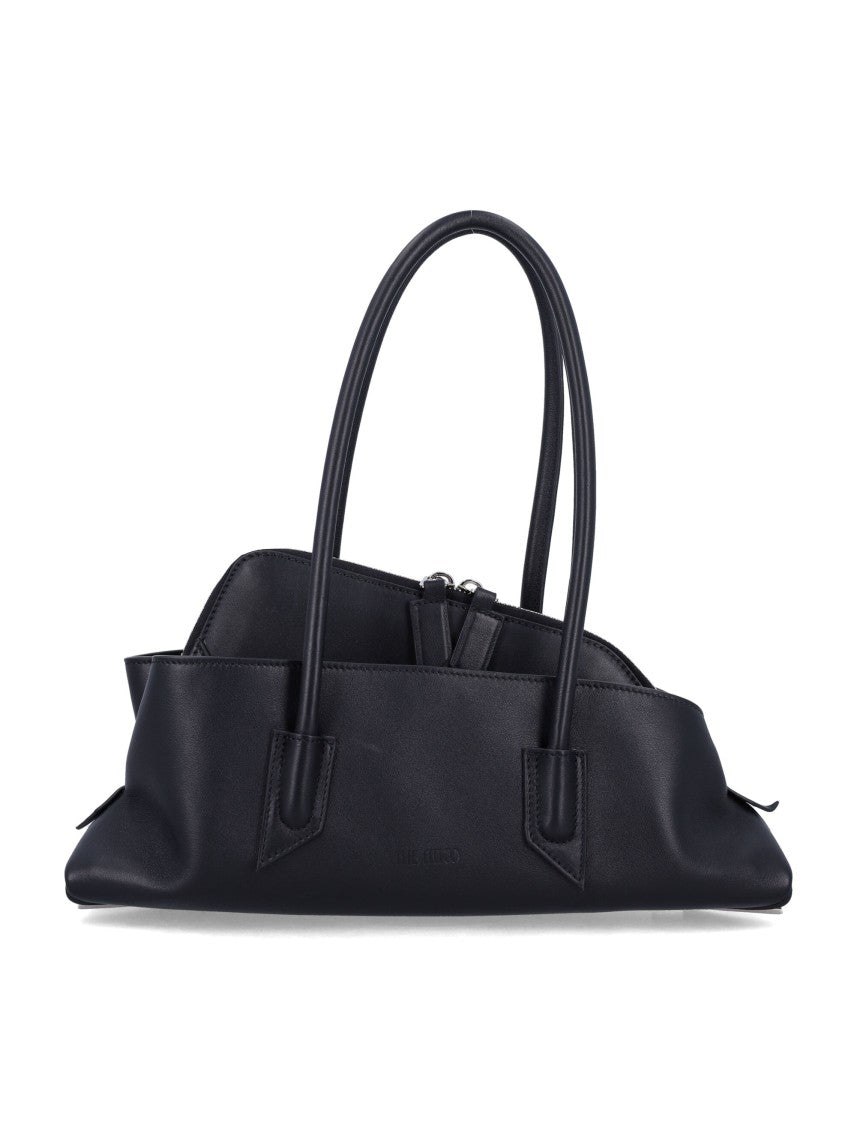 The Attico La Passeggiata Small Leather Tote Bag