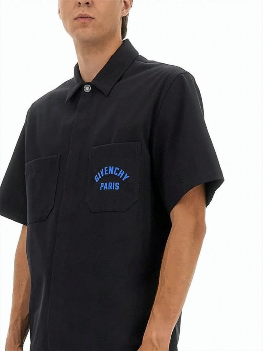Givenchy Boxy Fit Black Polo Shirt With Classic Collar