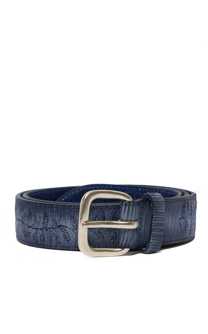 Orciani Blade Palm Laser-Cut Leather Belt
