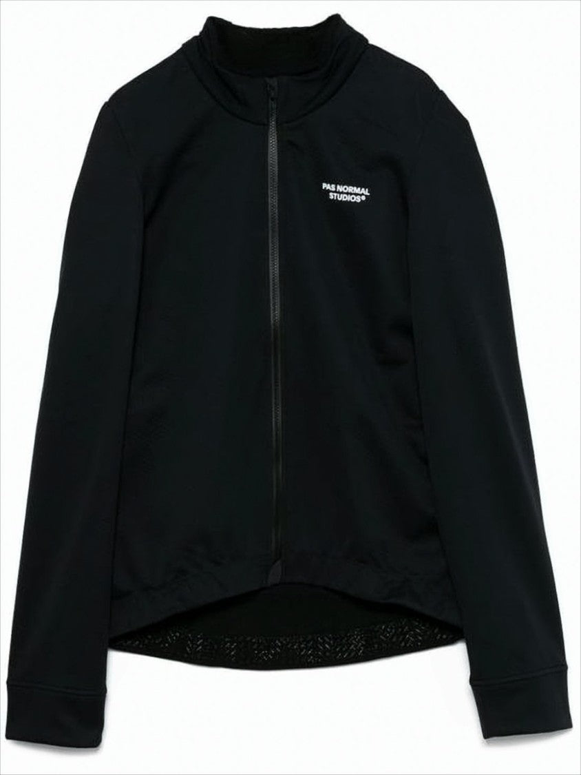 Pas Normal Studios Black Long-Sleeve Jacket With High Collar