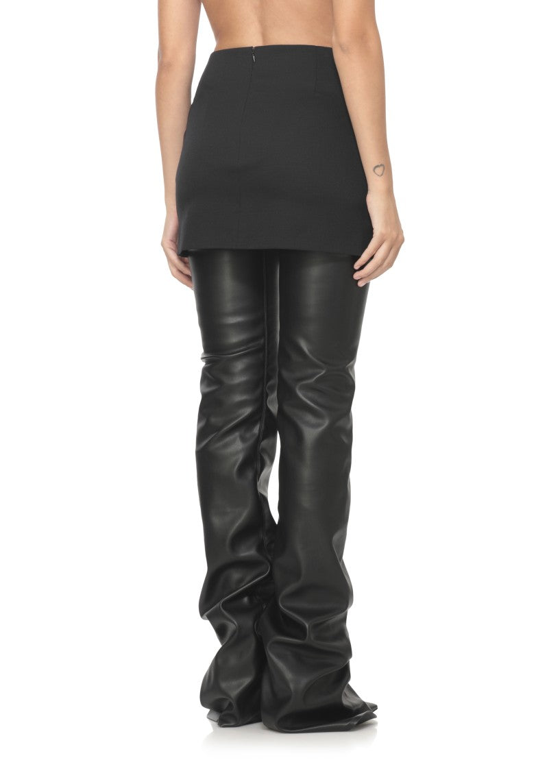 The Attico Virgin Wool Mini Skirt