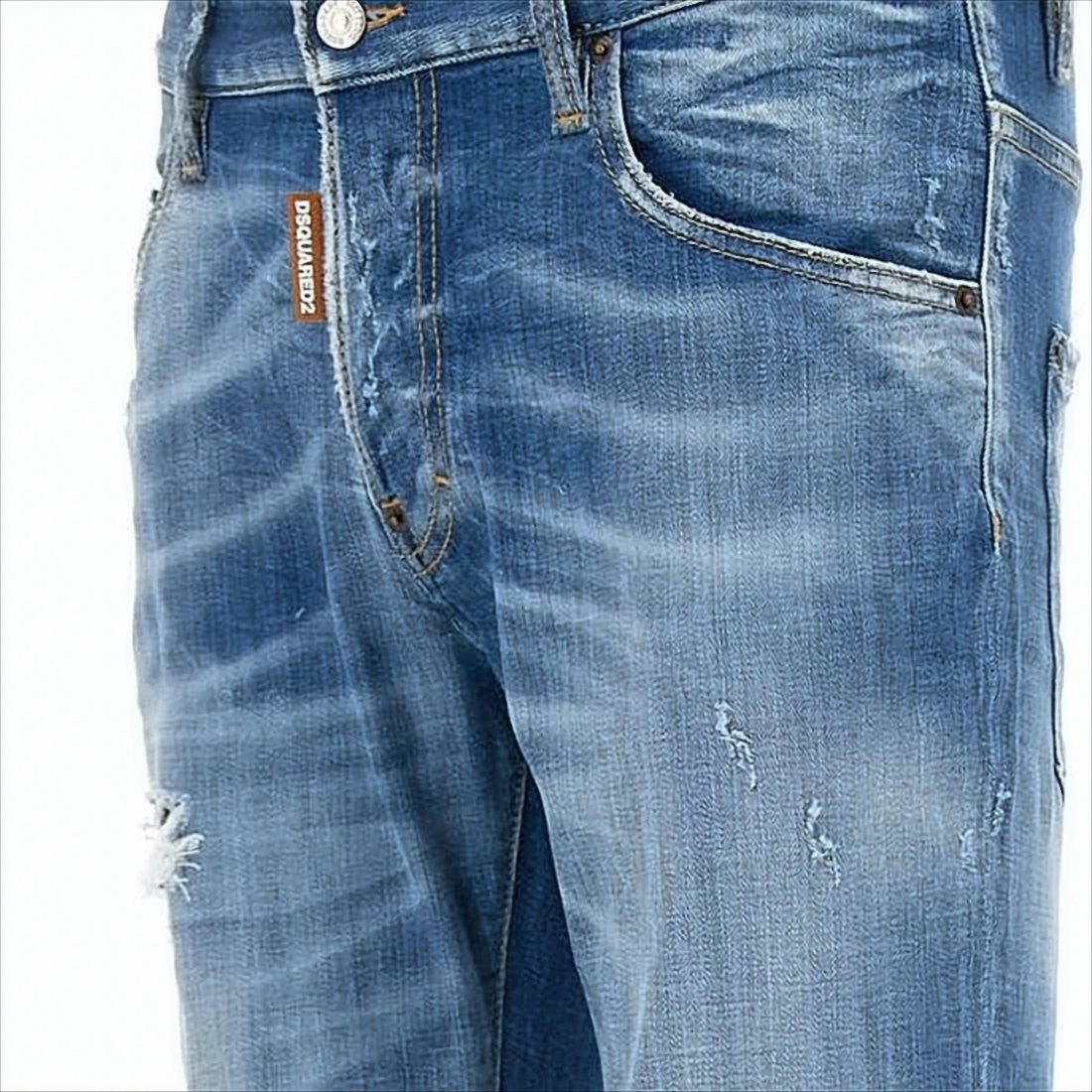 Dsquared2 Slim-Fit Distressed Denim Pants
