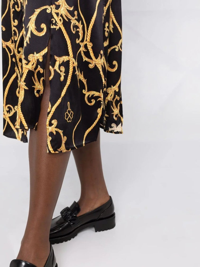 Ganni Baroque-Print Dress