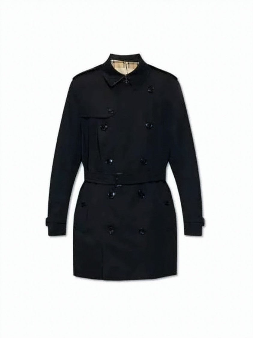 Burberry Double-Breasted Black Trench Coat