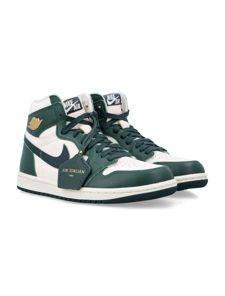 Nike Green Air Jordan Leather Sneakers