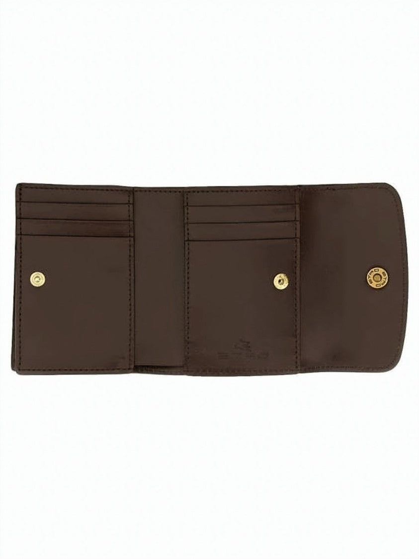 Etro Compact Paisley Pattern Wallet