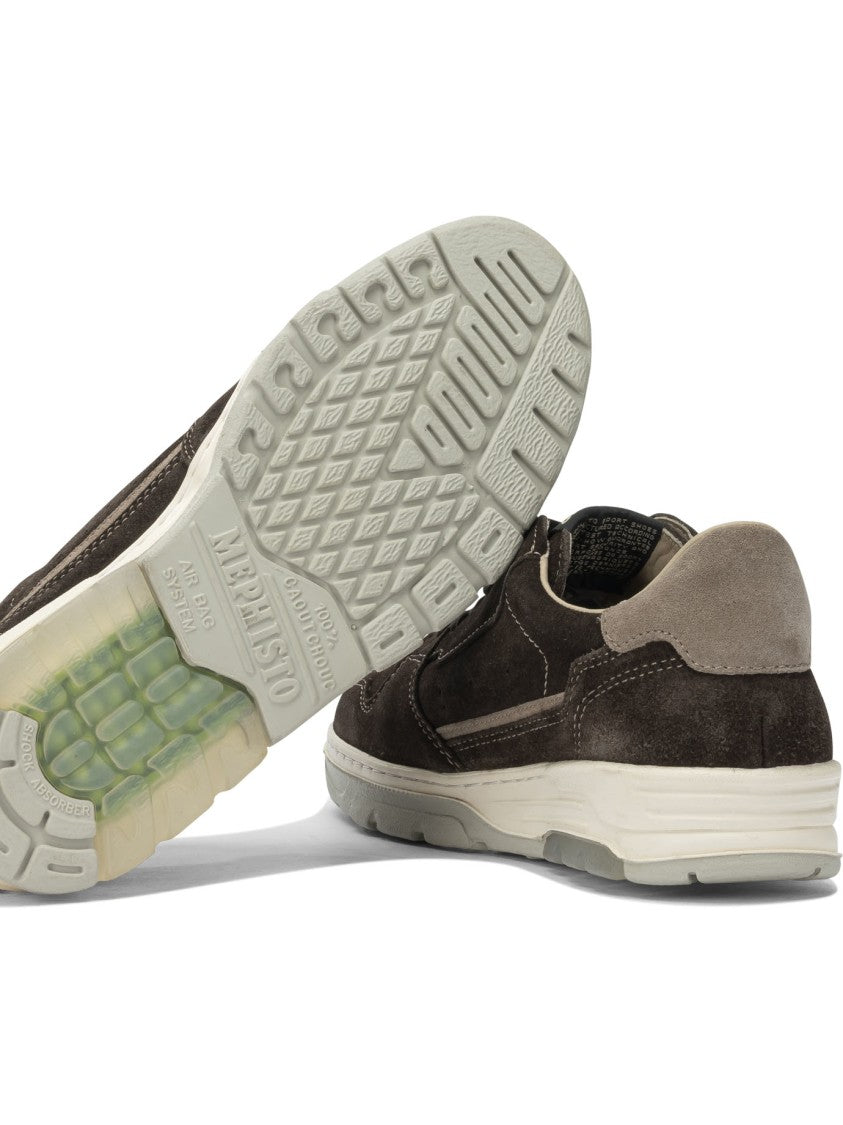 Mephisto Low-Top Suede Sneakers