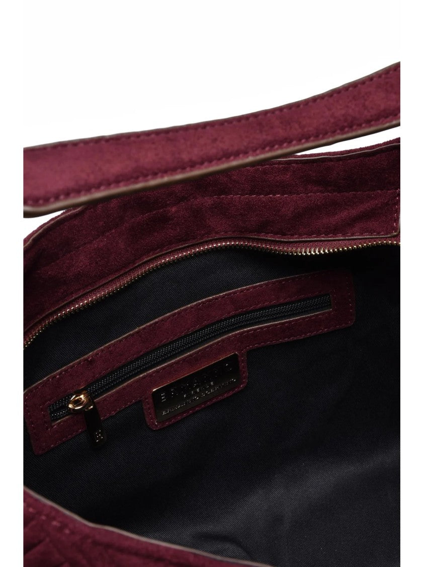 Ermanno Firenze Valentina Shoulder Bag With Quilted Design And Suede Effect