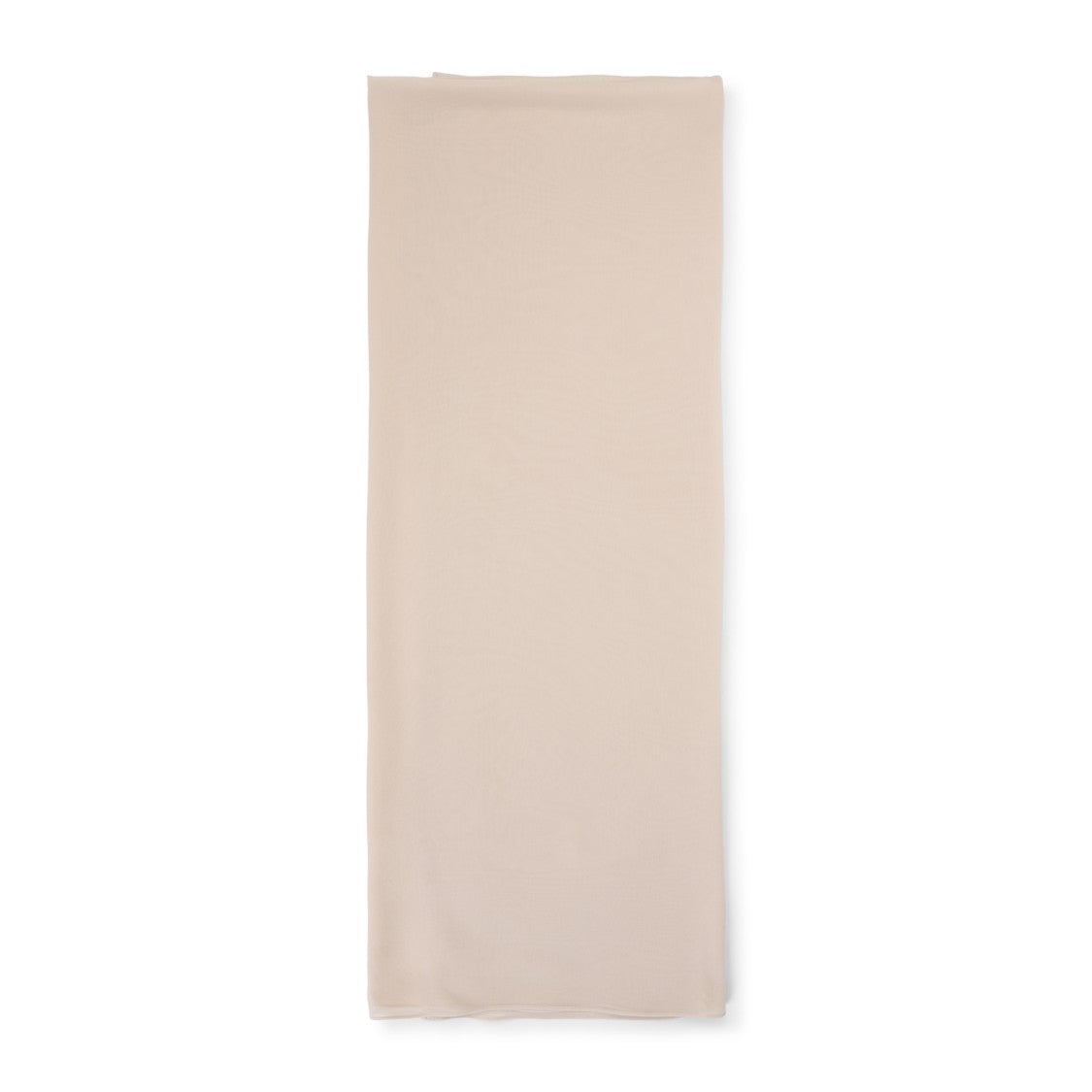 Max Mara Long Rectangular Silk Scarf In Soft Nude