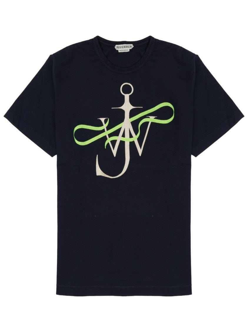 J. W. Anderson Short-Sleeve Bold Logo Cotton T-Shirt