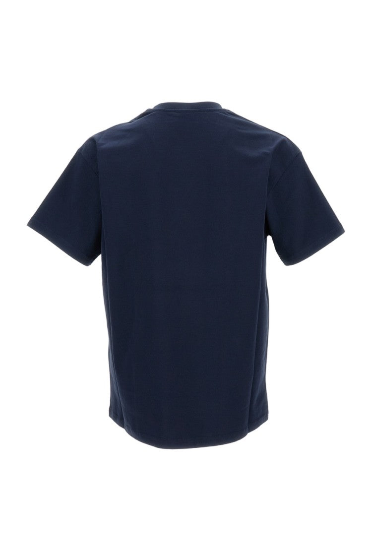 Givenchy Crew Neck Cotton T-Shirt With Bold Front Embroidery