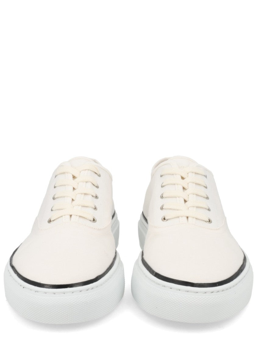 Jacquemus White Féfé Cotton Low-Top Sneakers