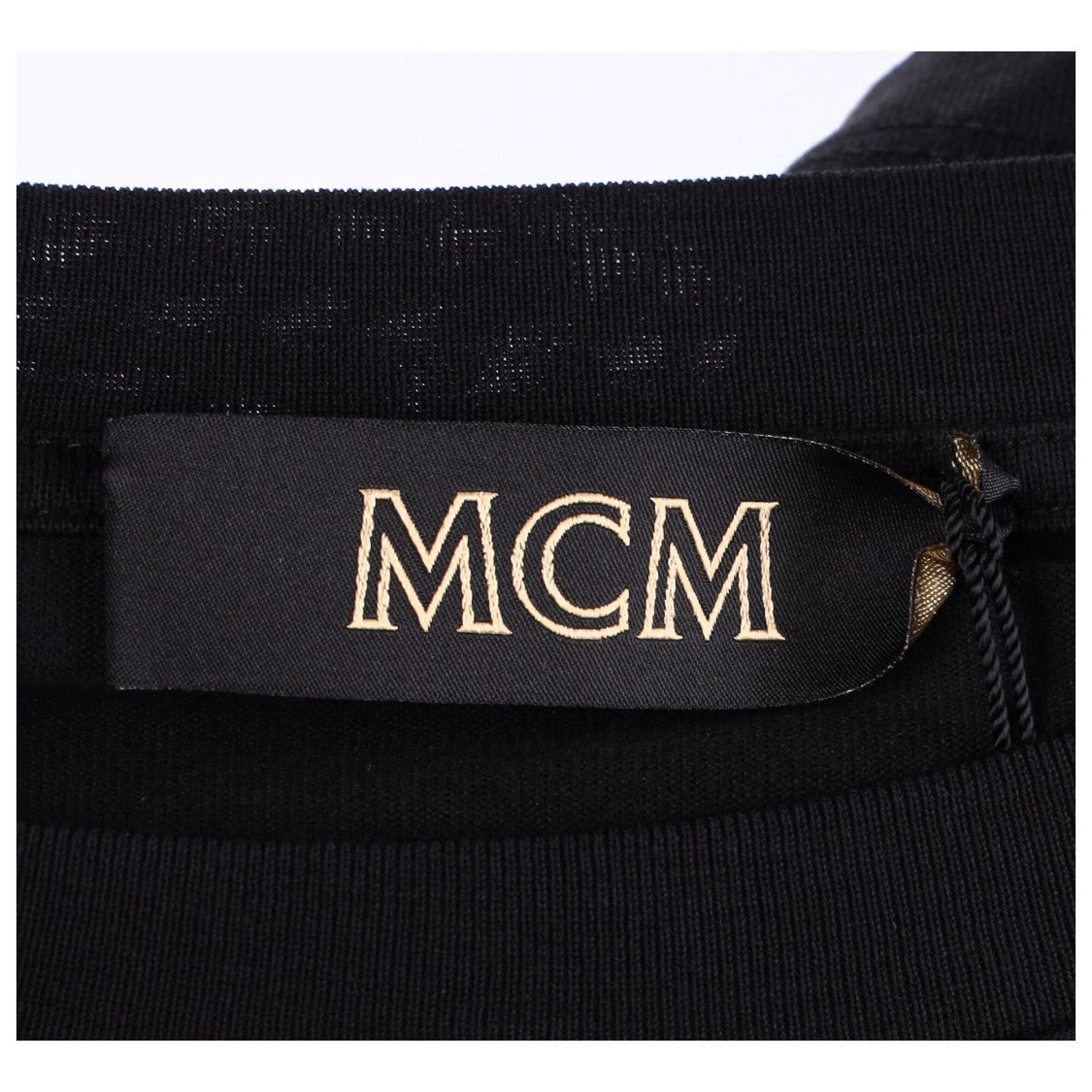 Mcm Logo Print Short Sleeve T-Shirt With Classic Crew Neckline