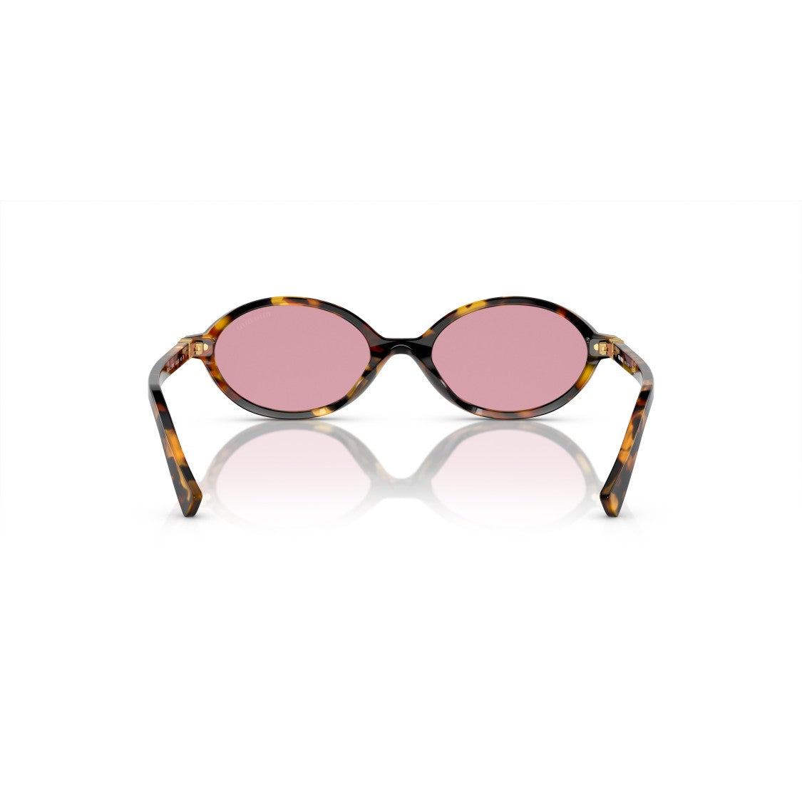 Miu Miu 0Mu 04Zs Oval-Shaped Tortoiseshell Acetate Sunglasses