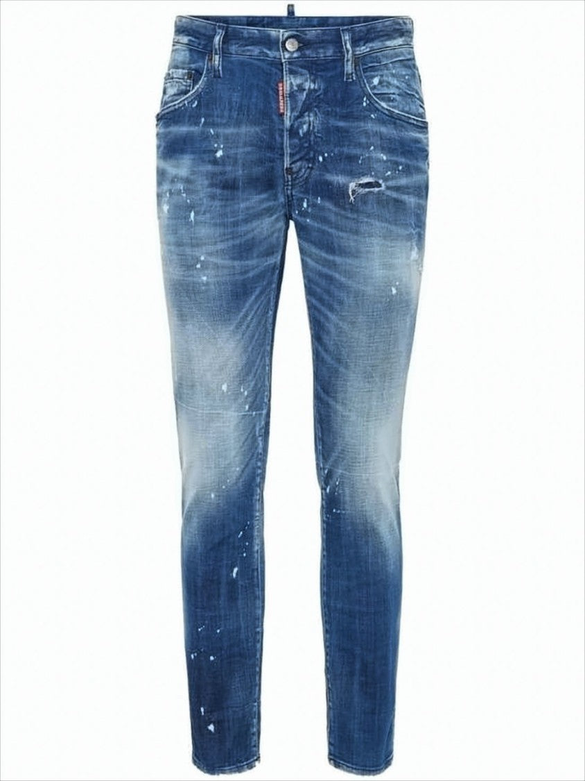 Dsquared2 Distressed Blue Denim Pants