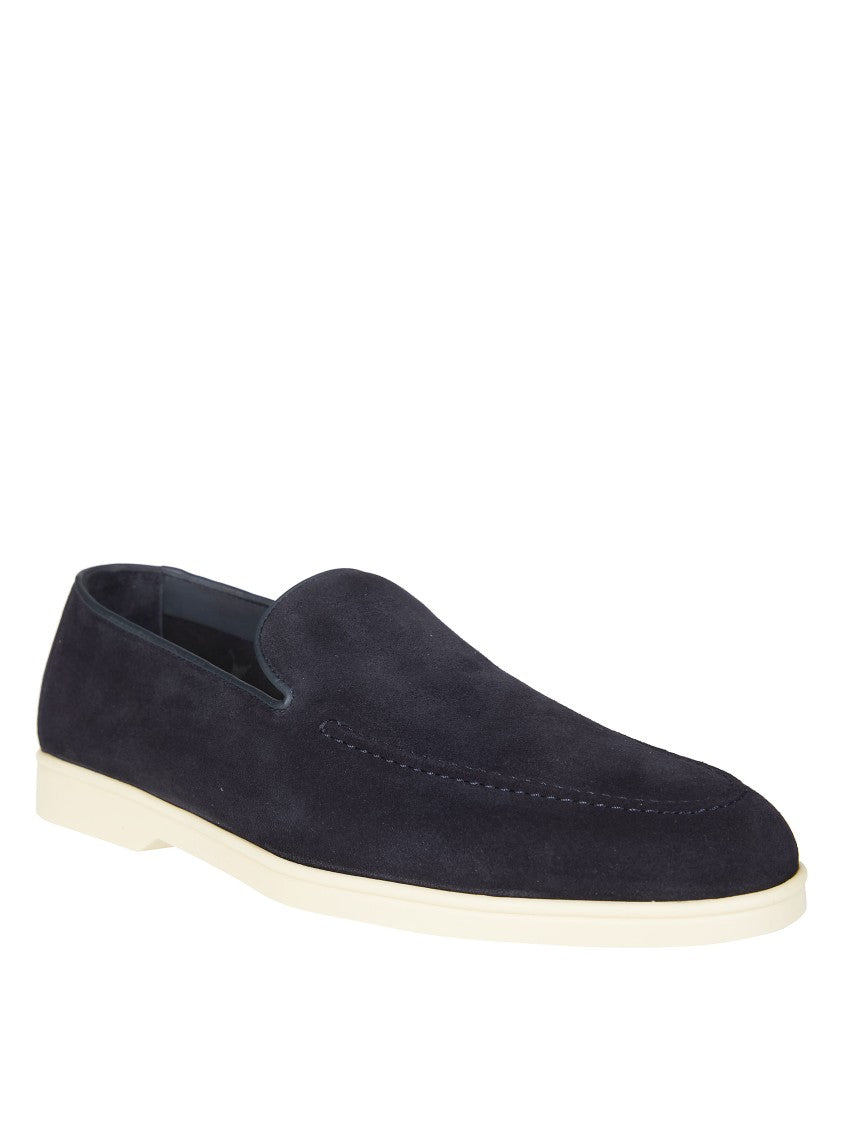Doucal's Doucal's Streamlined Suede Moccasin Loafers