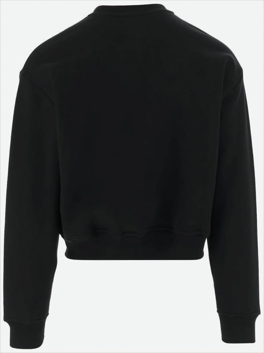 Patou Cropped Long-Sleeve Sweatshirt With Logo Detail