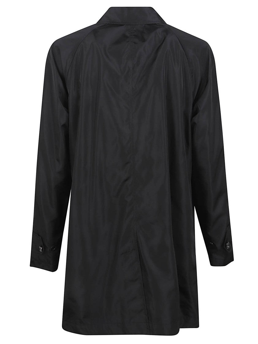 Burberry Single-Breasted Nylon Coat With Check Lining