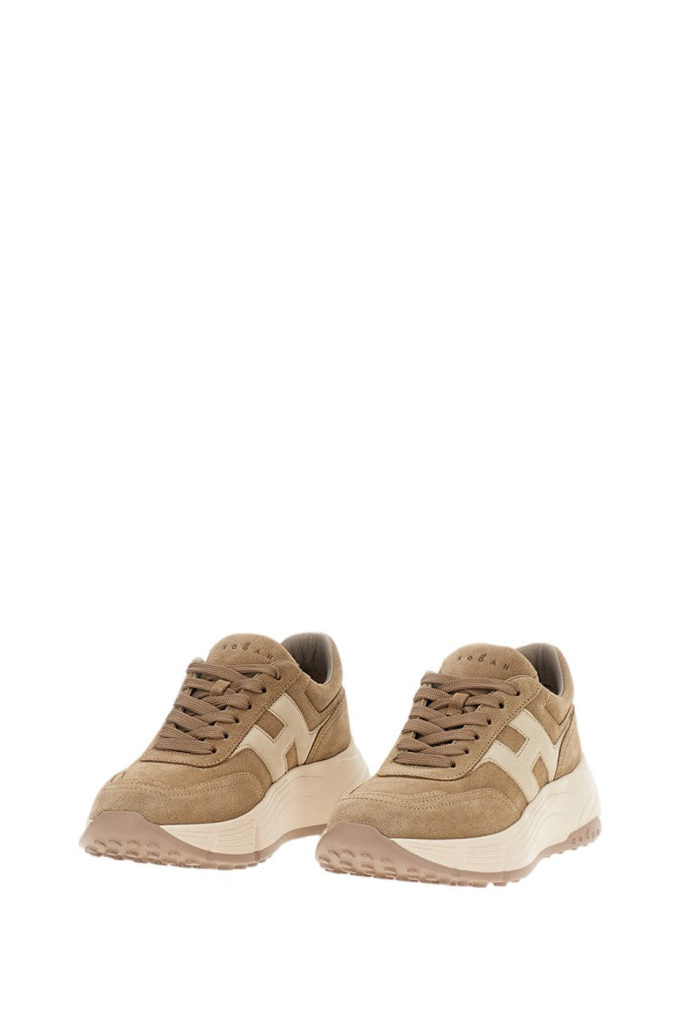 Hogan Beige H669 Suede Sneakers