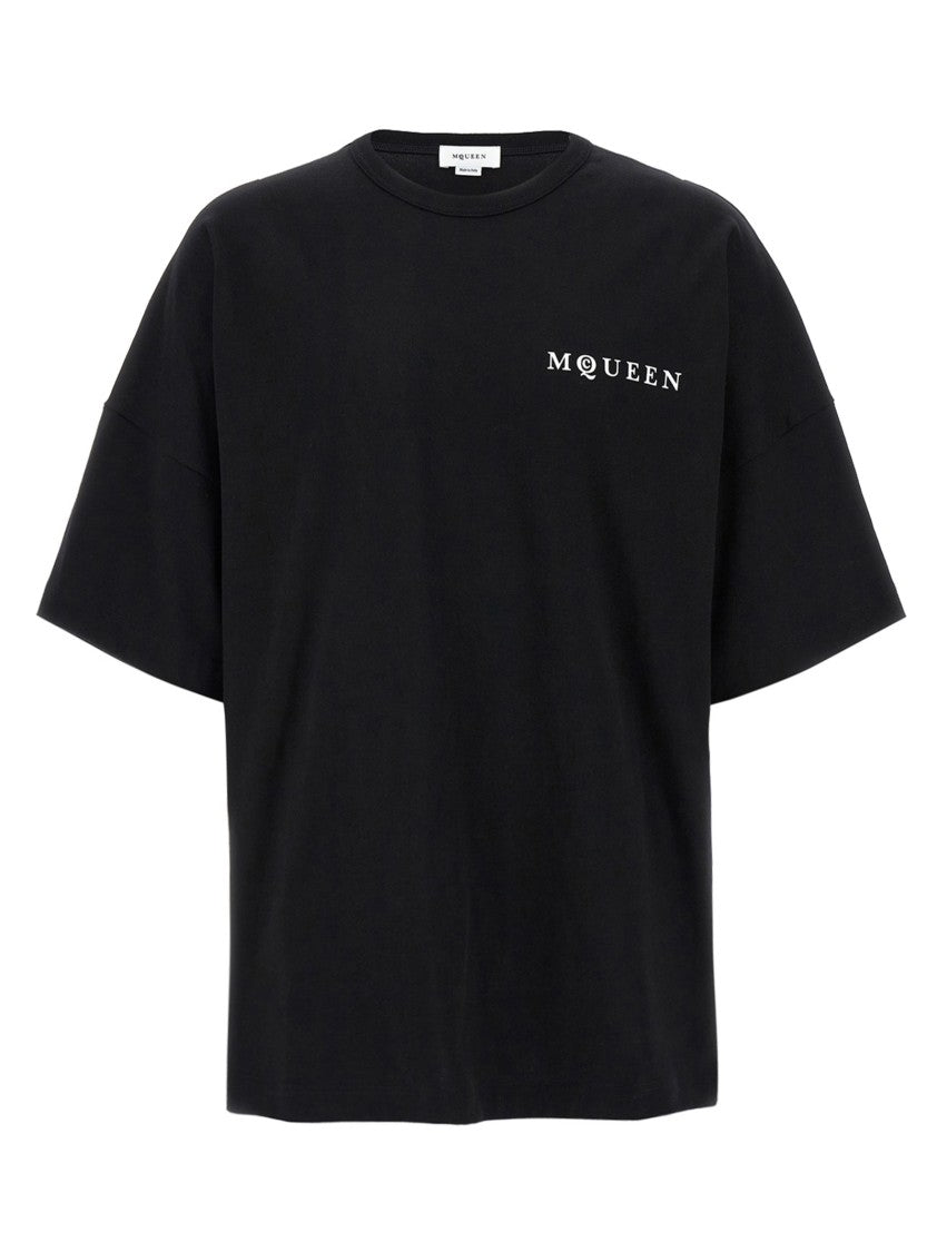 Mcqueen Oversized Cotton Jersey T-Shirt With Logo Detailing