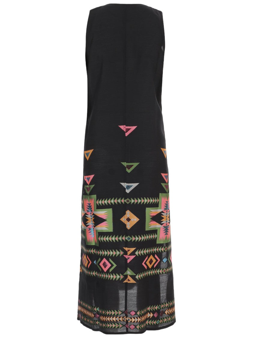 Nema Maxi Dress With Geometric Pattern