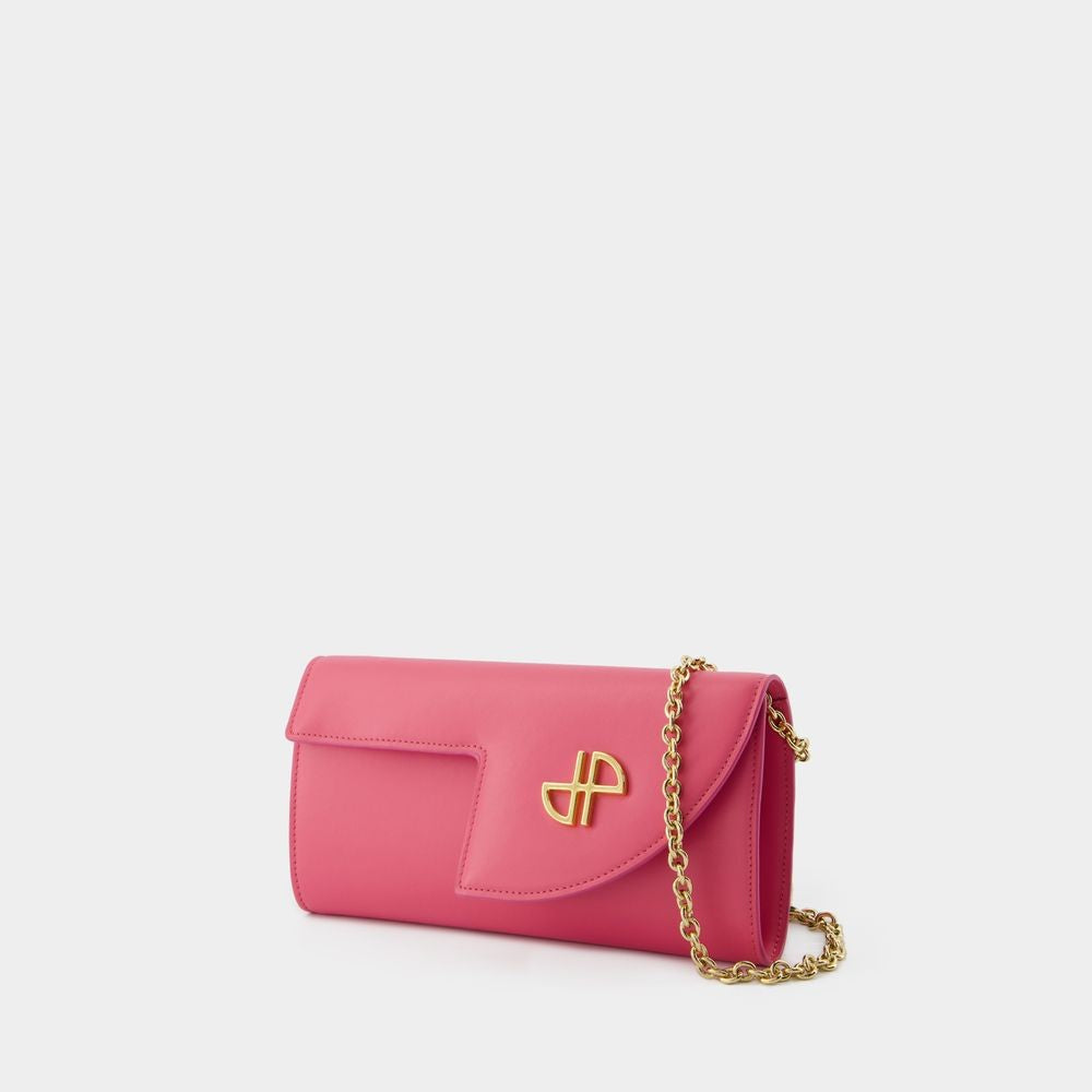Patou Wallet On Chain - Leather - Pink