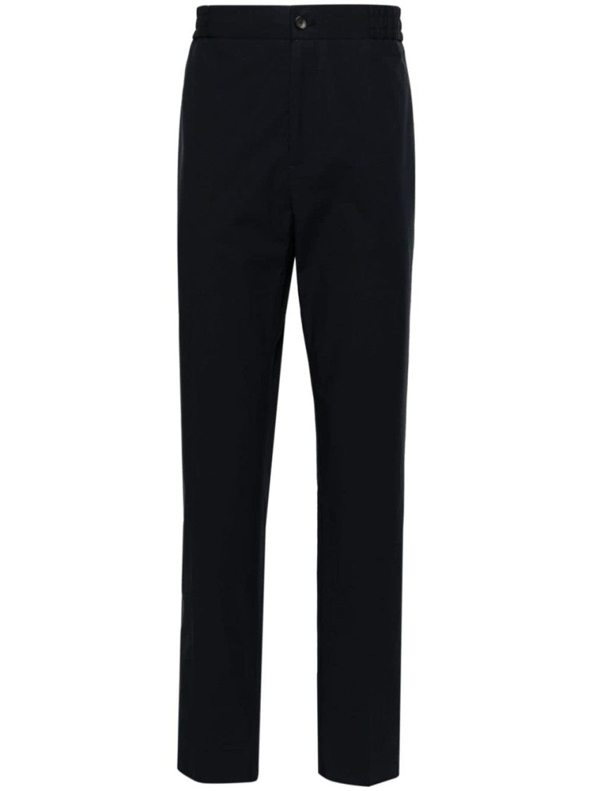 Etro Navy Blue Stretch-Cotton Trousers