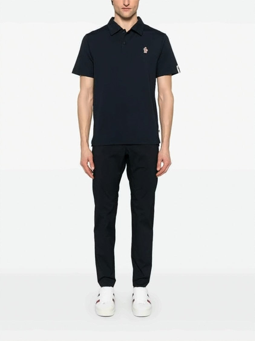 Moncler Short-Sleeved Polo Shirt With Classic Collar