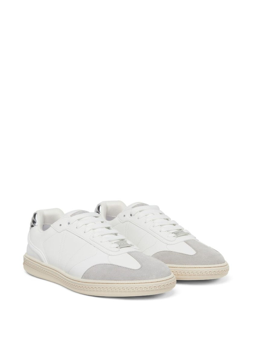Versace Low-Top Multicolour Sneakers With Silk And Nylon Accents