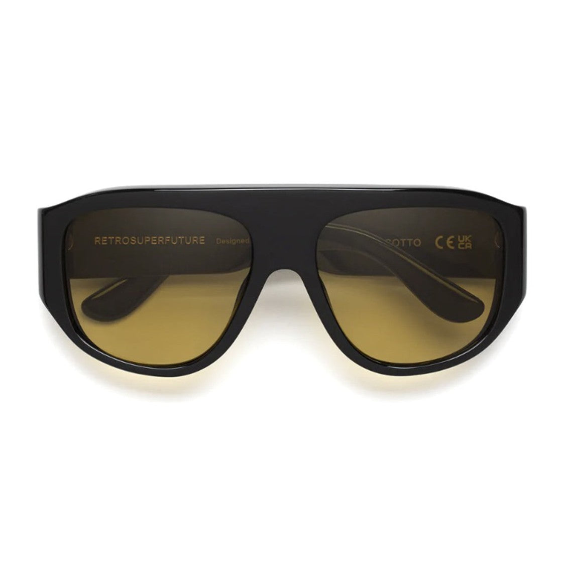 Retrosuperfuture Black Biscotto Acetate Sunglasses