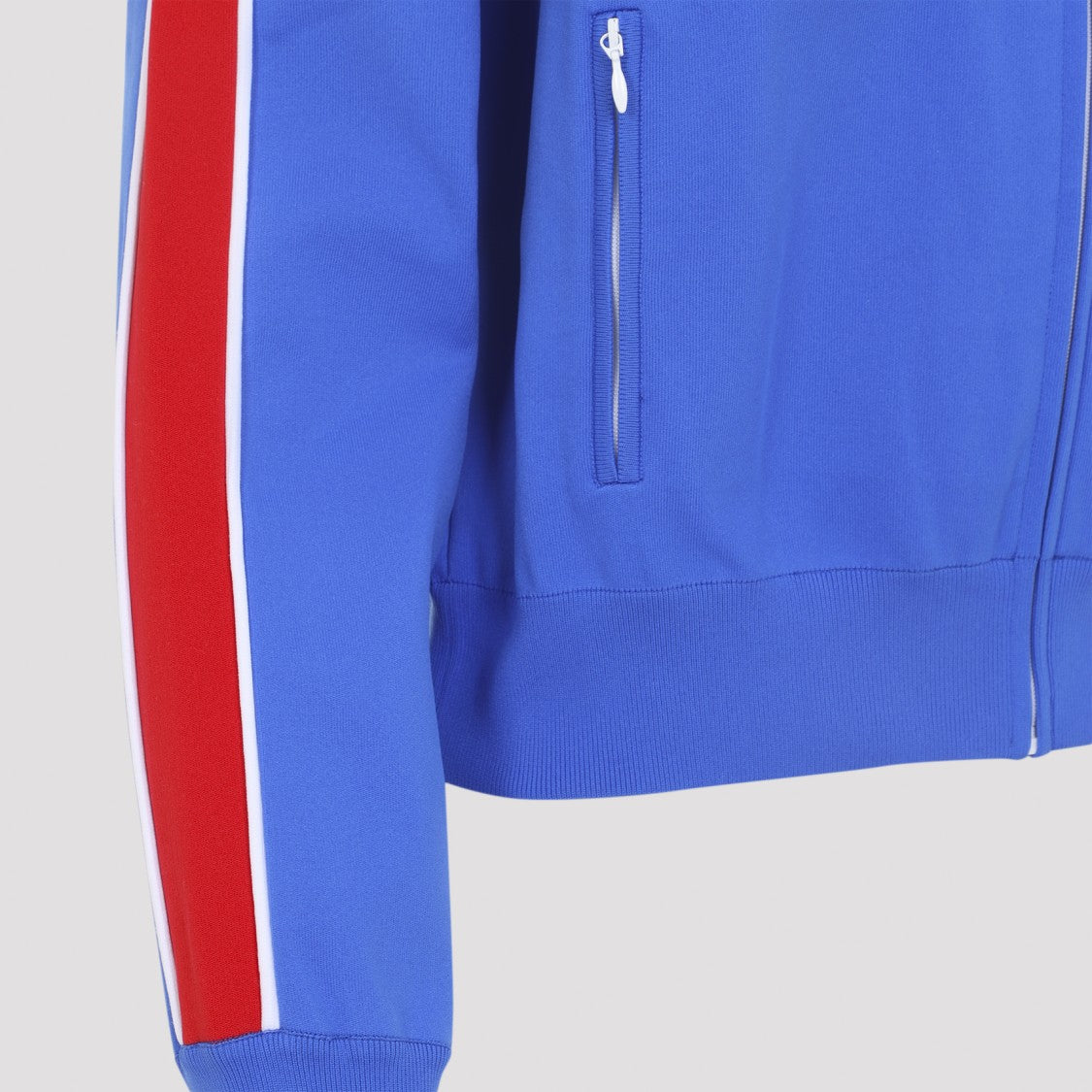 Miu Miu Sporty Zip-Up Jacket With Bold Stripes