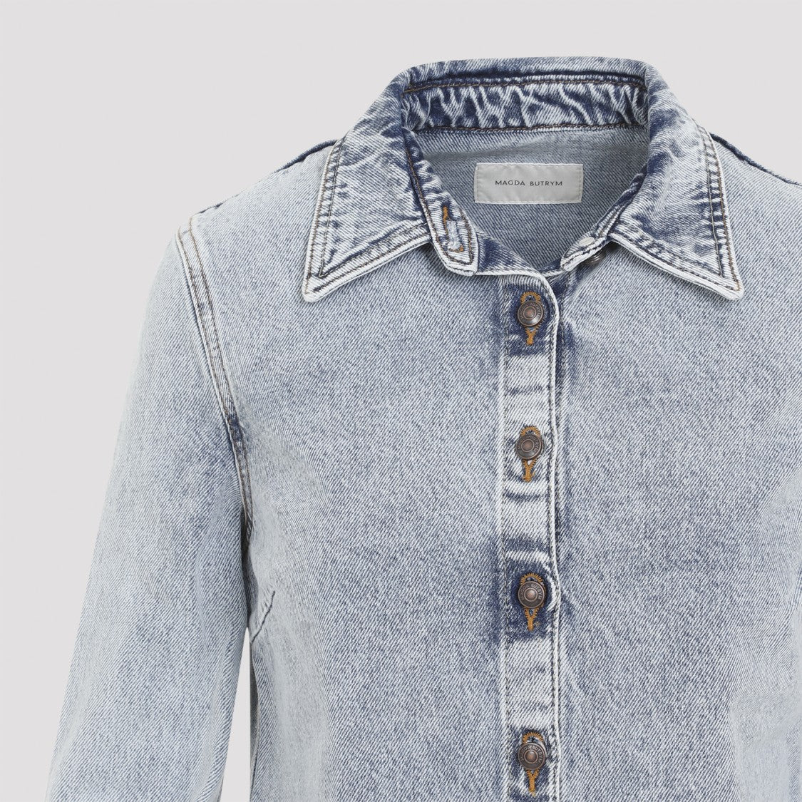Magda Butrym Blue Denim Shirt