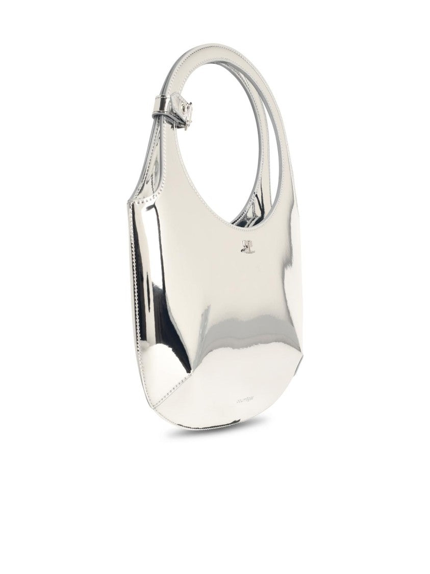 Courrèges Holy Mirror' Silver Leather Bag