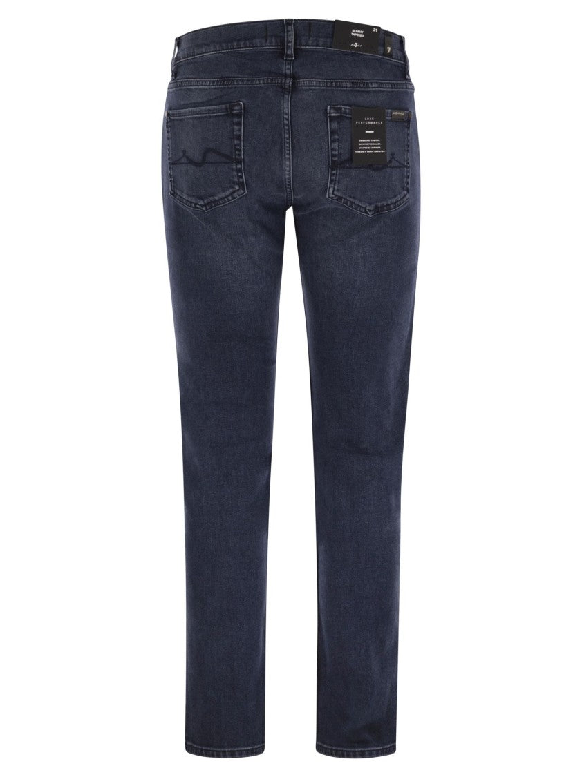 7 For All Mankind Slimmy Tapered - Skinny Medium-Waisted Jeans