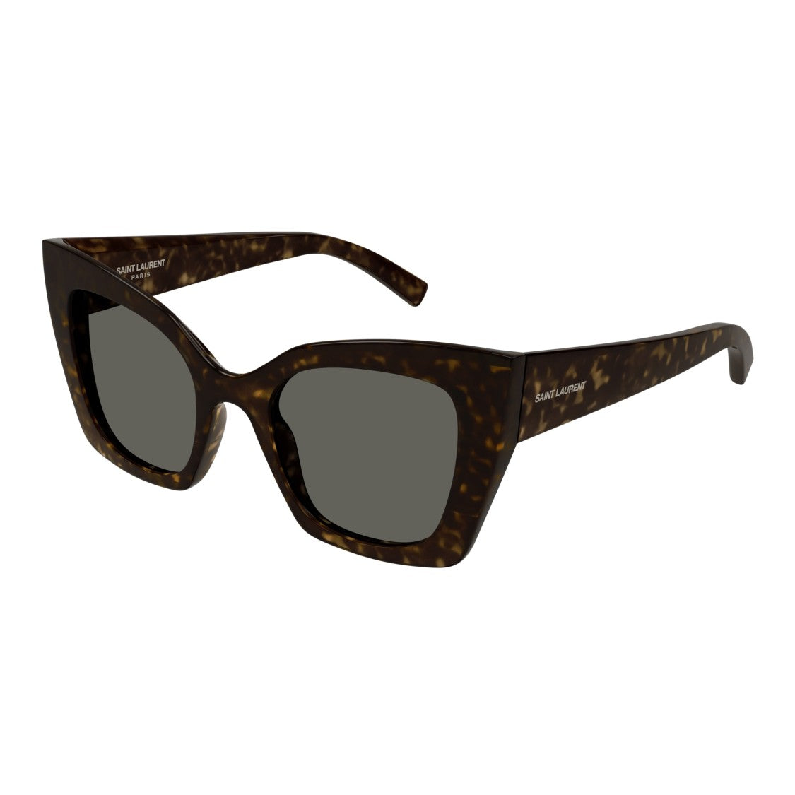 Saint Laurent Sl 552 Oversized Tortoiseshell Square Frame Sunglasses