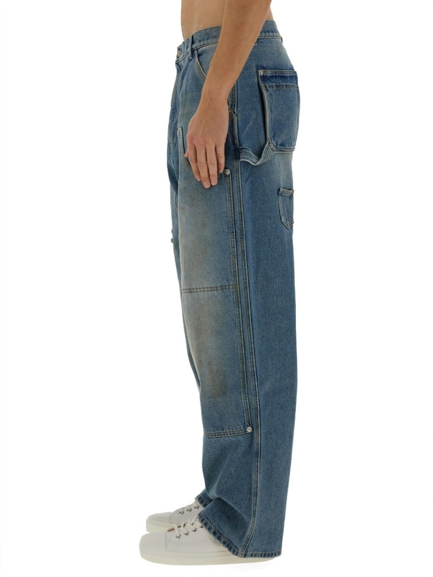 Moschino Relaxed High-Waist Wide-Leg Jeans