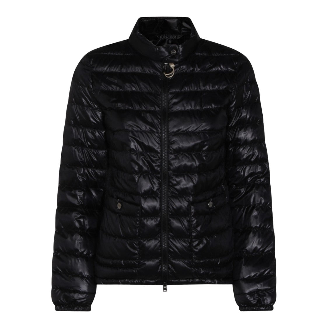 Herno Tailored Black Coat With Traditional Collar