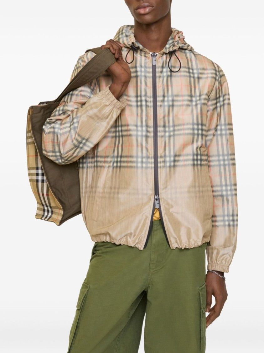 Burberry Lightweight Beige Check Jacket