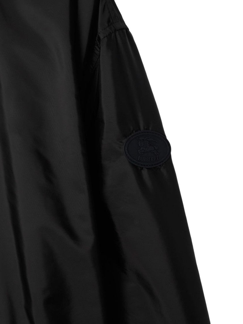 Burberry Short Checker-Tape Nylon Parka