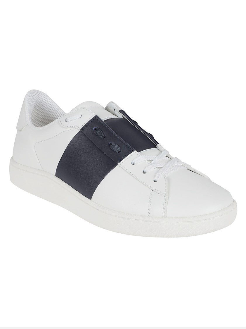 Valentino Garavani Valentino Garavani Smooth Leather Sneakers With Contrasting Band